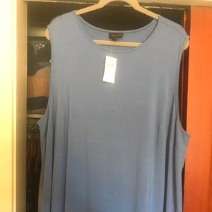JJill Wearever Periwinkle blue long tank.